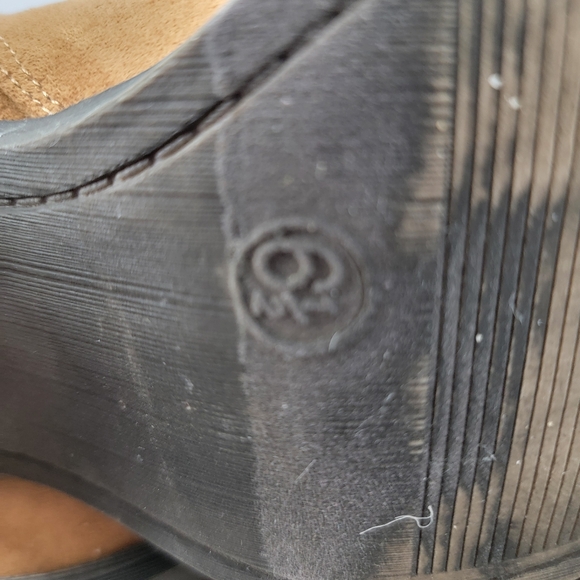 Western Tan suede ankle boots SZ 6 1/2 - Picture 8 of 10